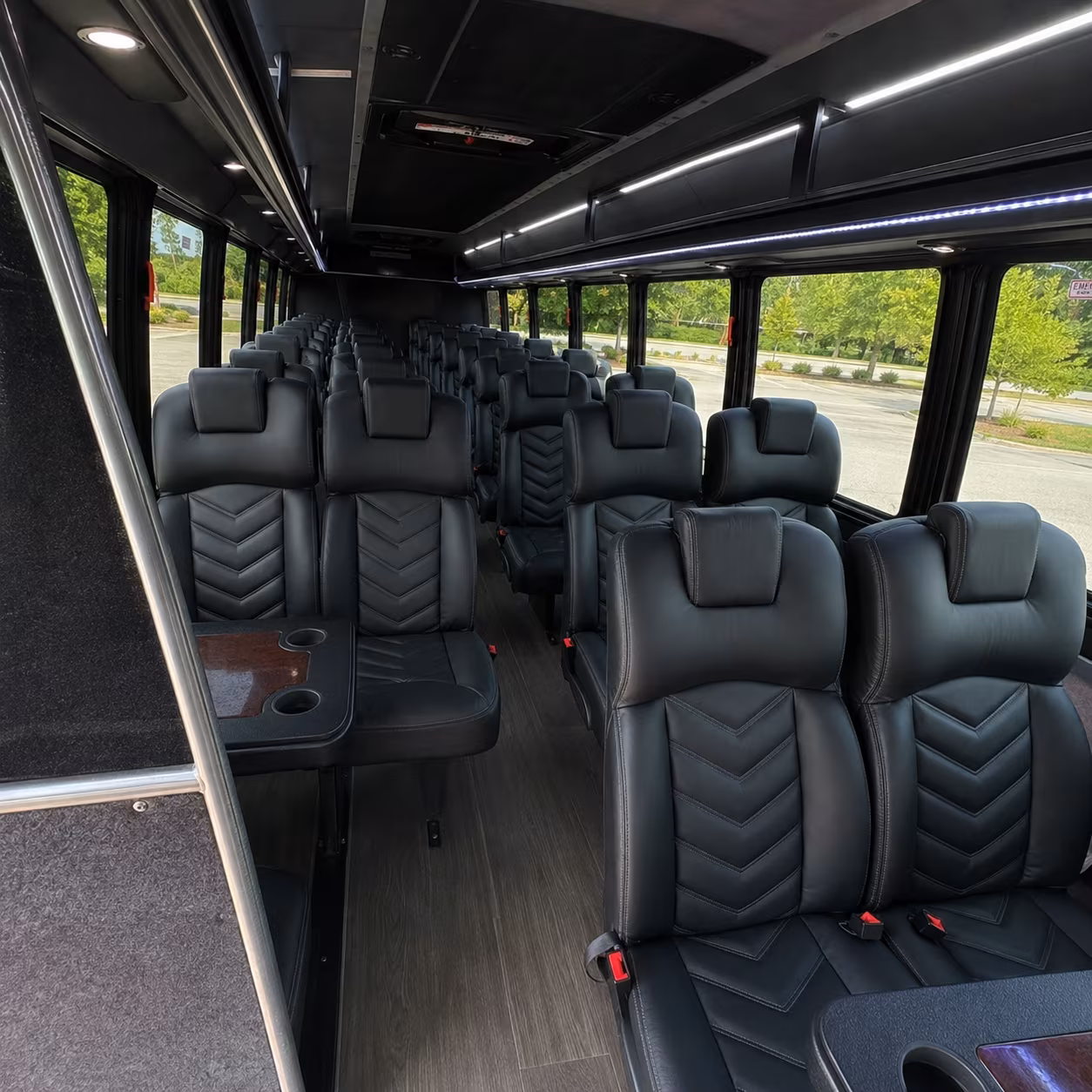 mckinney 28 passenger minibus inside