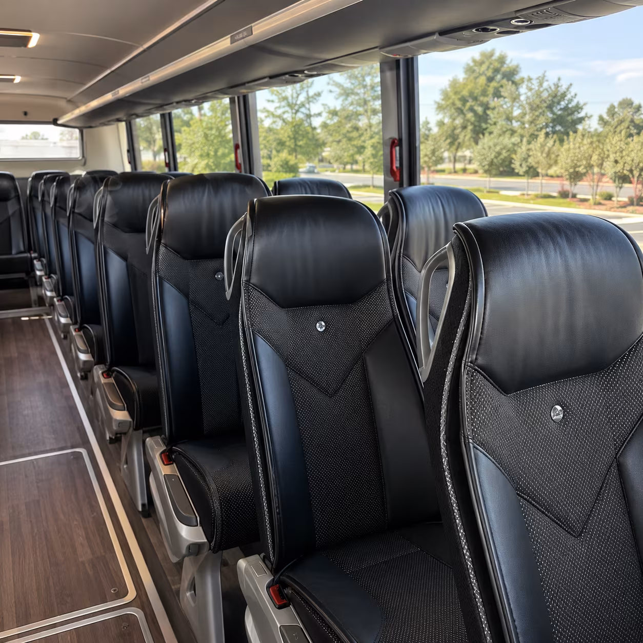 mckinney 45 passenger charter bus interior