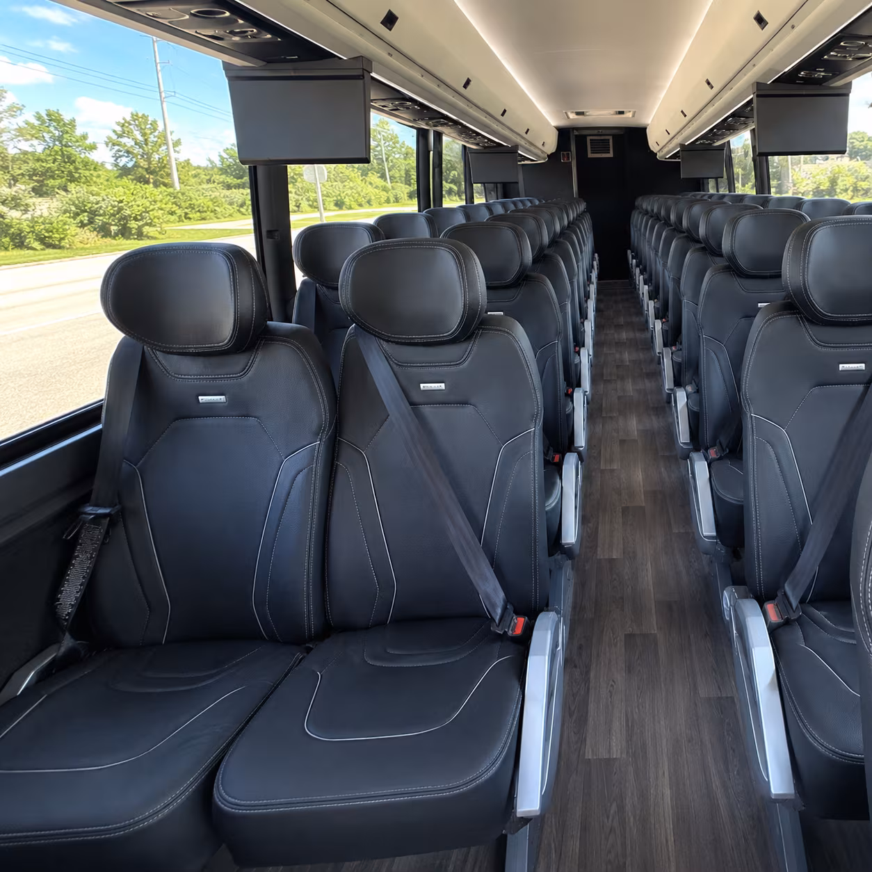 mckinney 47 passenger charter bus inside