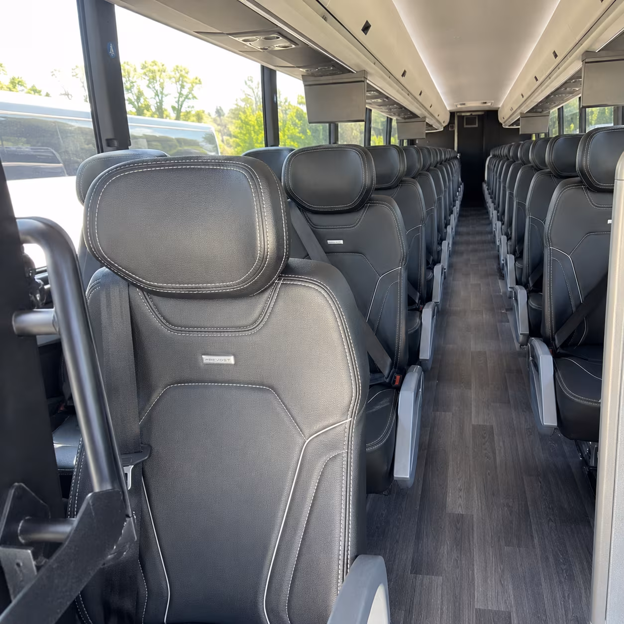mckinney 47 passenger charter bus interior