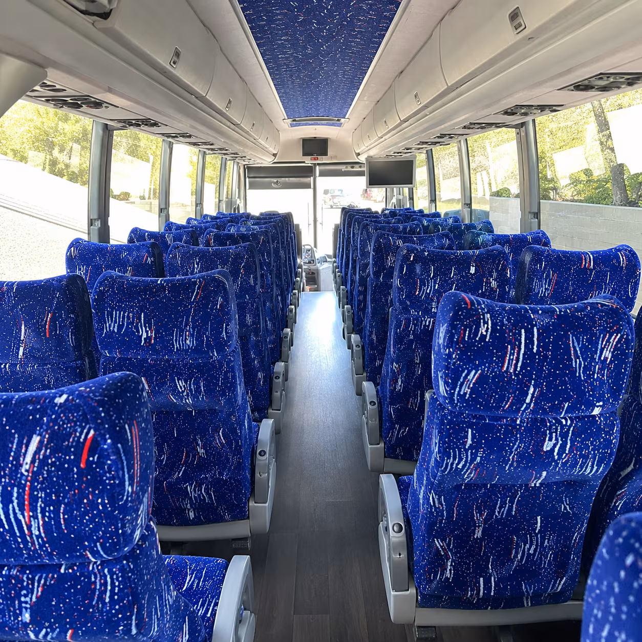 mckinney 50 passenger charter bus interior