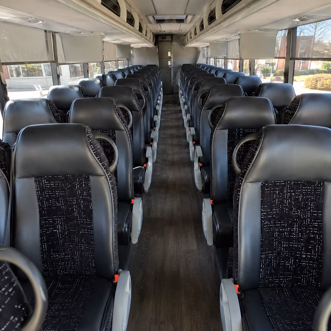 mckinney 54 passenger charter bus inside