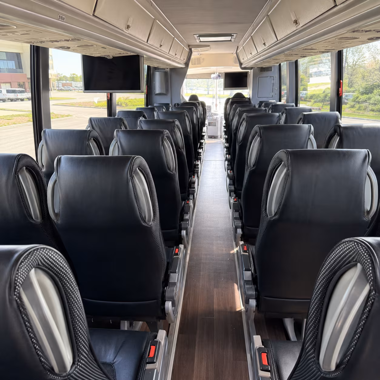mckinney 56 passenger charter bus inside