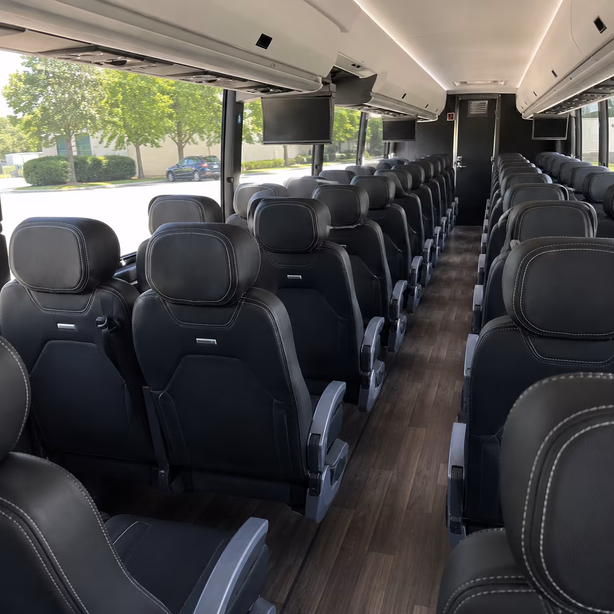mckinney 56 passenger charter bus interior