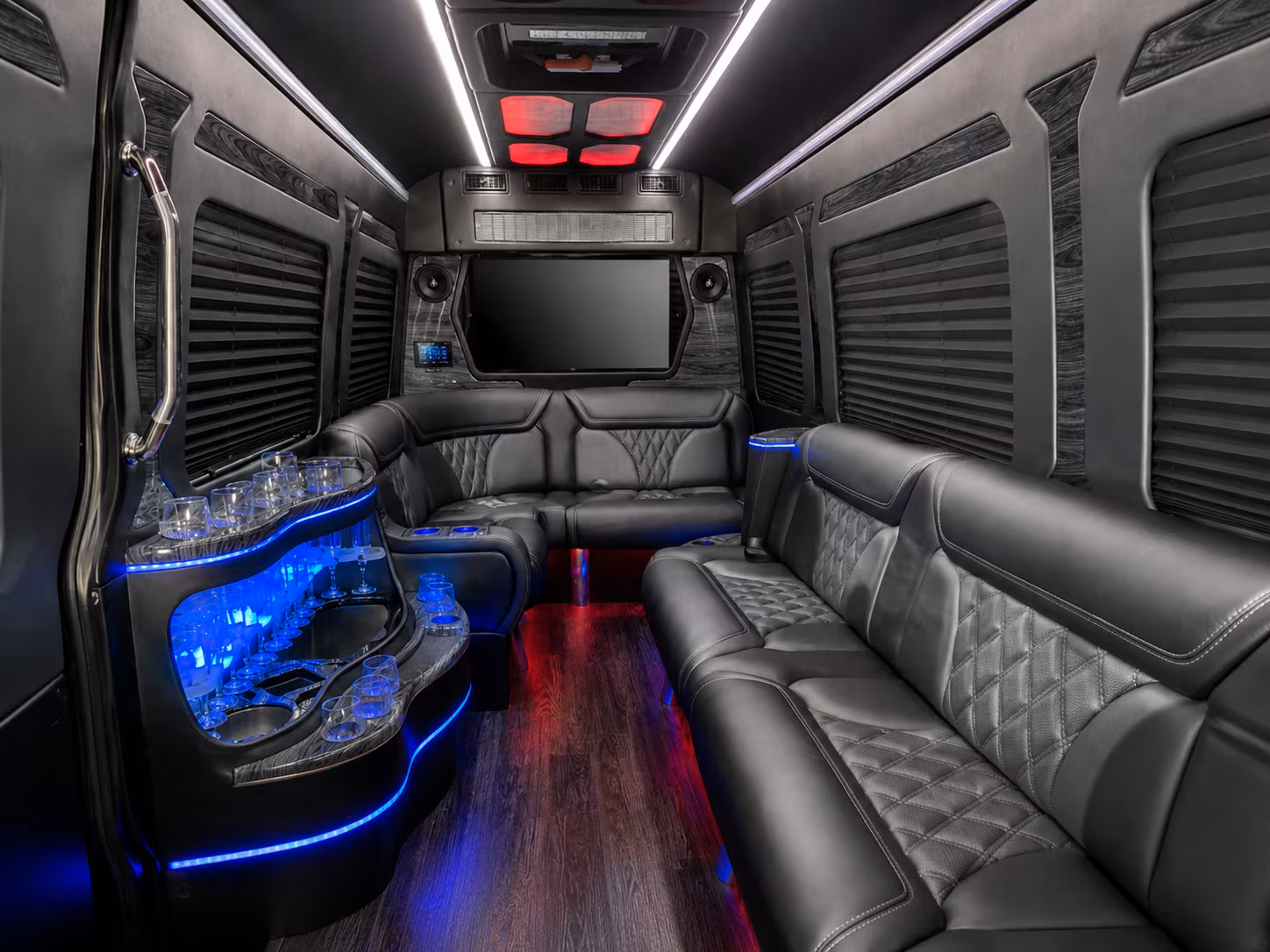 mckinney wedding transportation onboard seating
